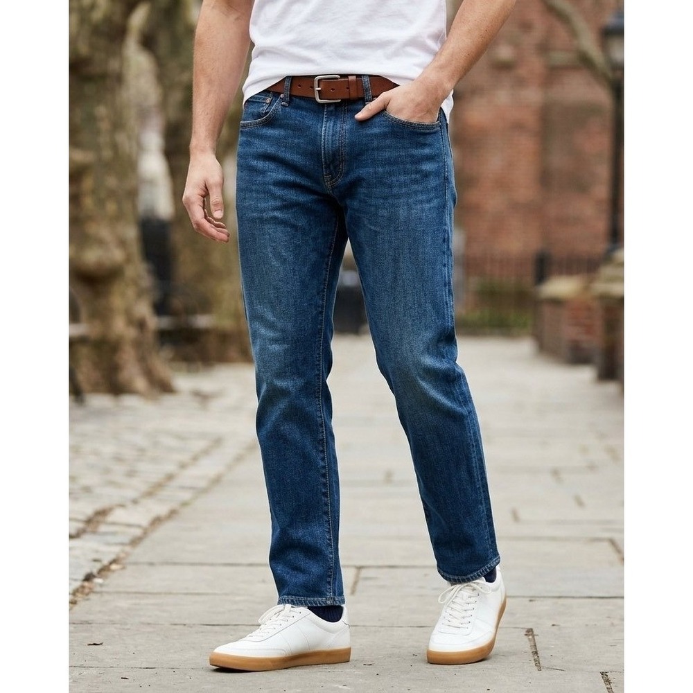 Polo Ralph Lauren Varick Slim Straight Jeans Men 36 (34x30) Blue Stretch Denim